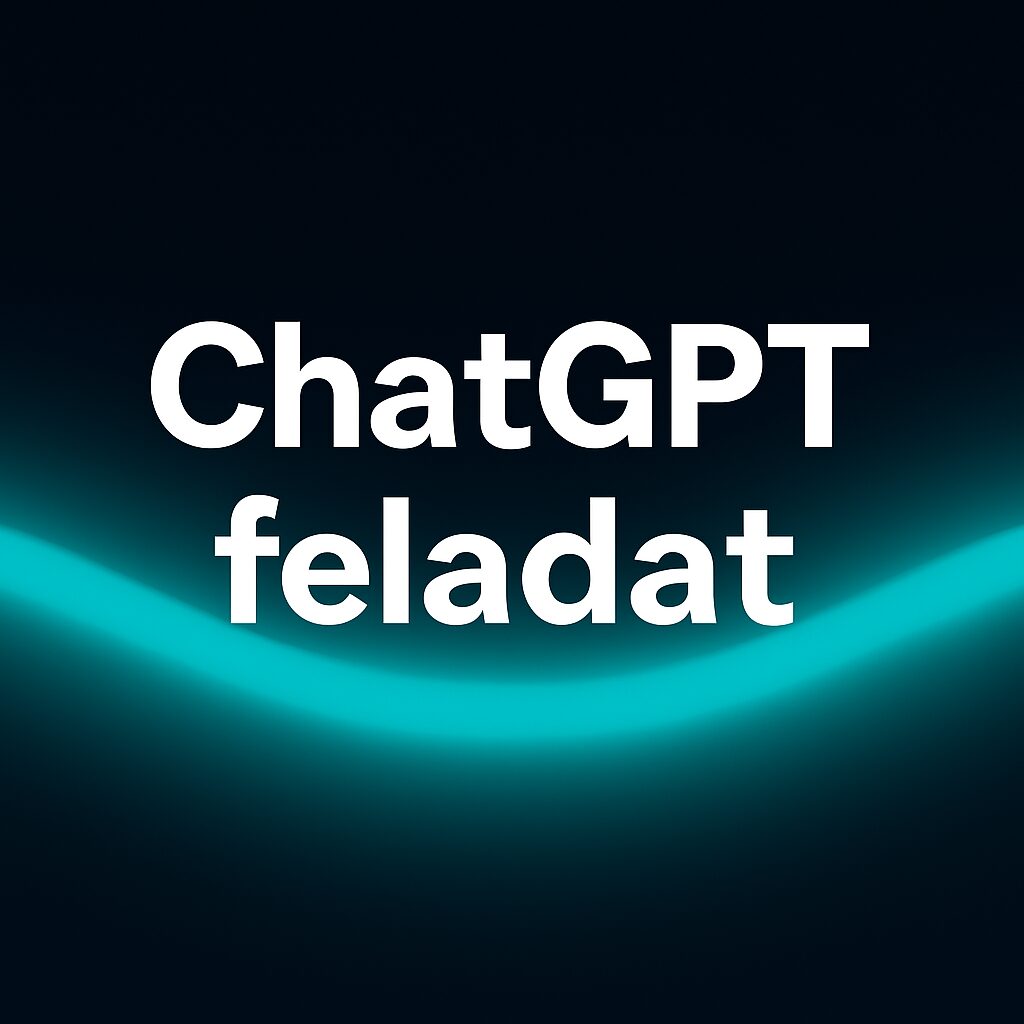 ChatGPT feladat - sötét háttérrel – tanulási és AI feladatokhoz