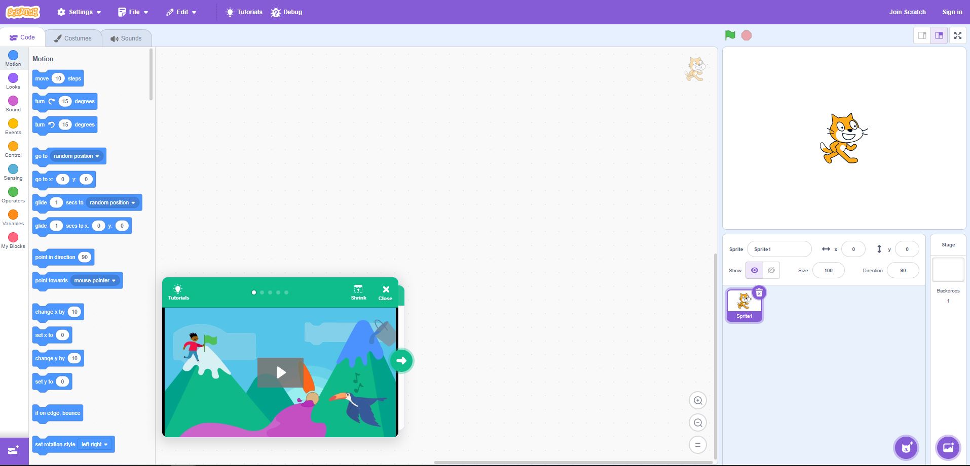 Scratch belépés képernyő – hogyan kezdj hozzá a Scratch használatához
