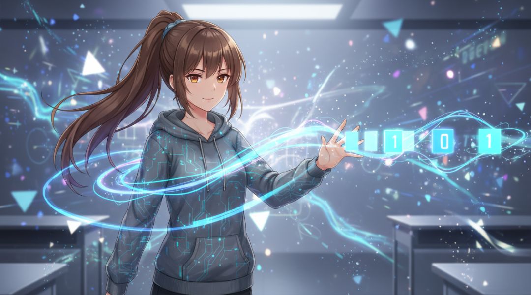 A bináris világ átalakulása: anime-lány mutatja be a komplemens képzés varázsát