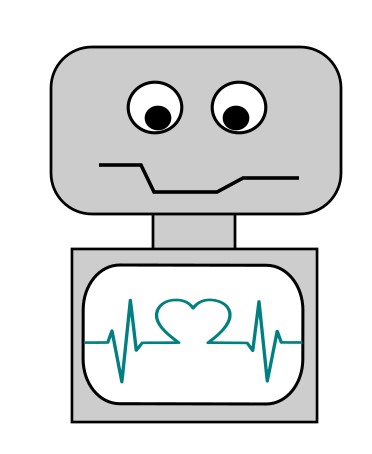 Inkscape logó fekete-fehér ikonként, vektorgrafika jelképe