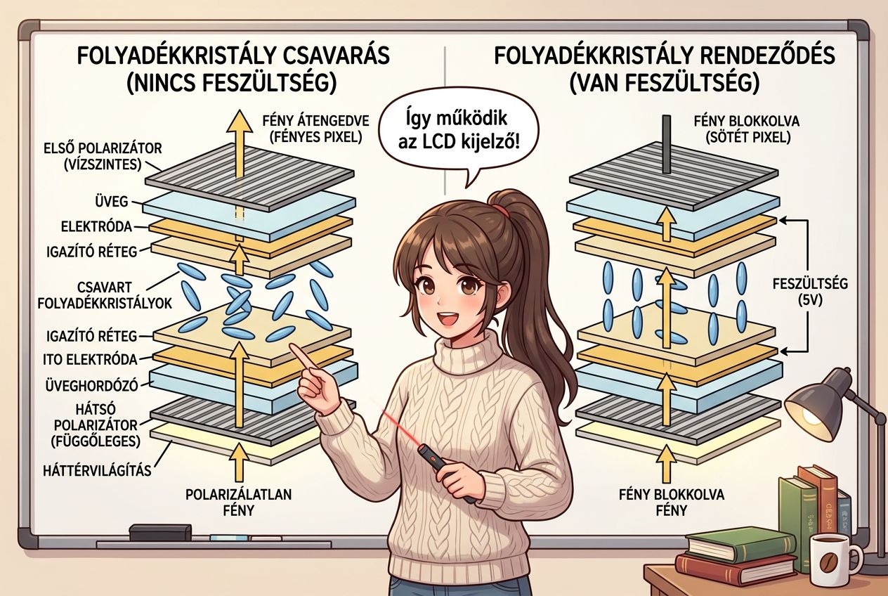 Anime lány rengeteg lebegő szám között tanulja a halmazelmélet alapok témát.